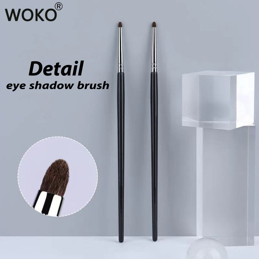 Detail Eye Shadow Brush Makeup Brush Smudge Eyeliner Smudge Brush Horse Hair Round Head Precise Eyeshadow Makeup Tool