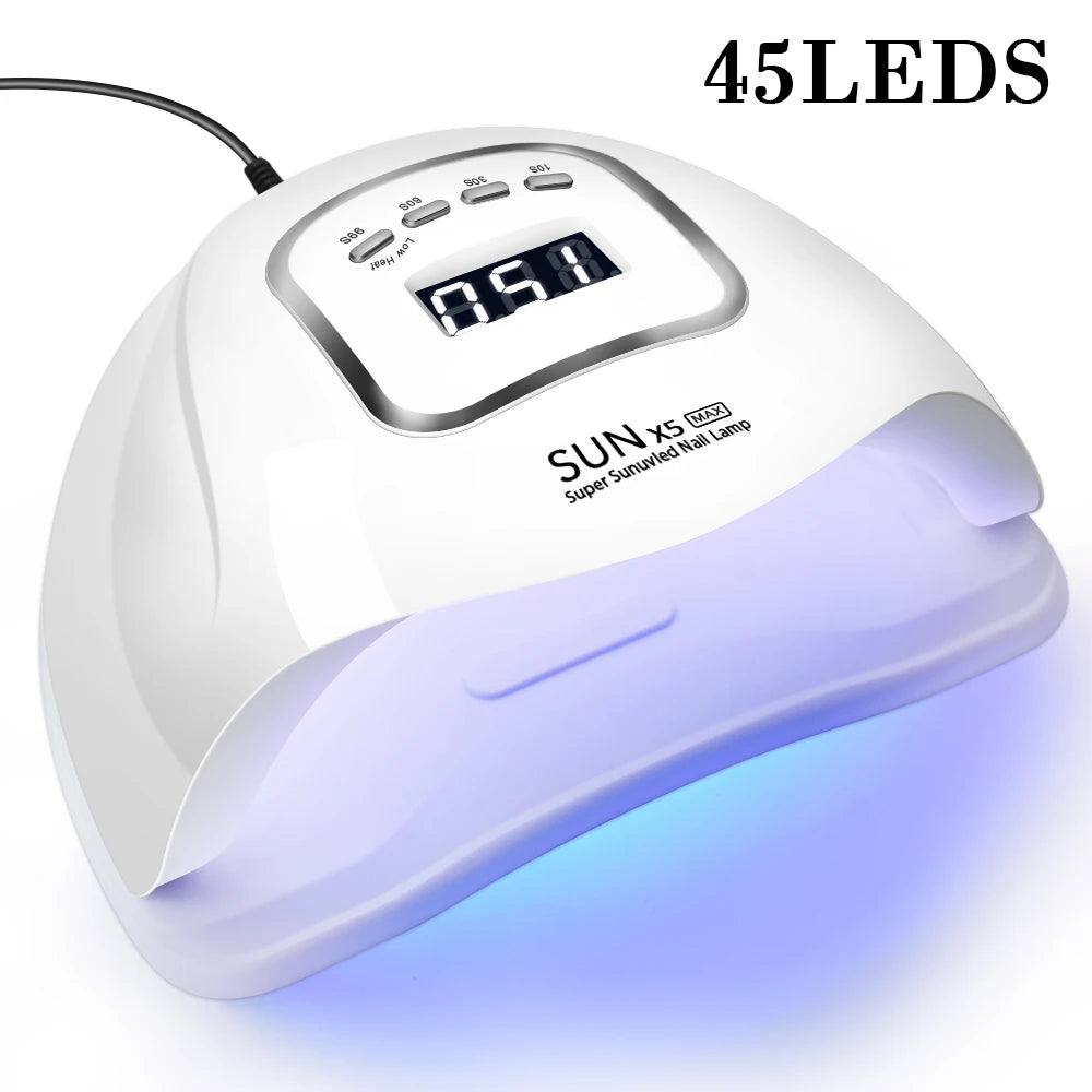 280W 66 LEDs UV LED Nail Lamp for Professional Nails Gel Polish Fast Curing Electroplated Drying Light Lamps 4 Timer Setting