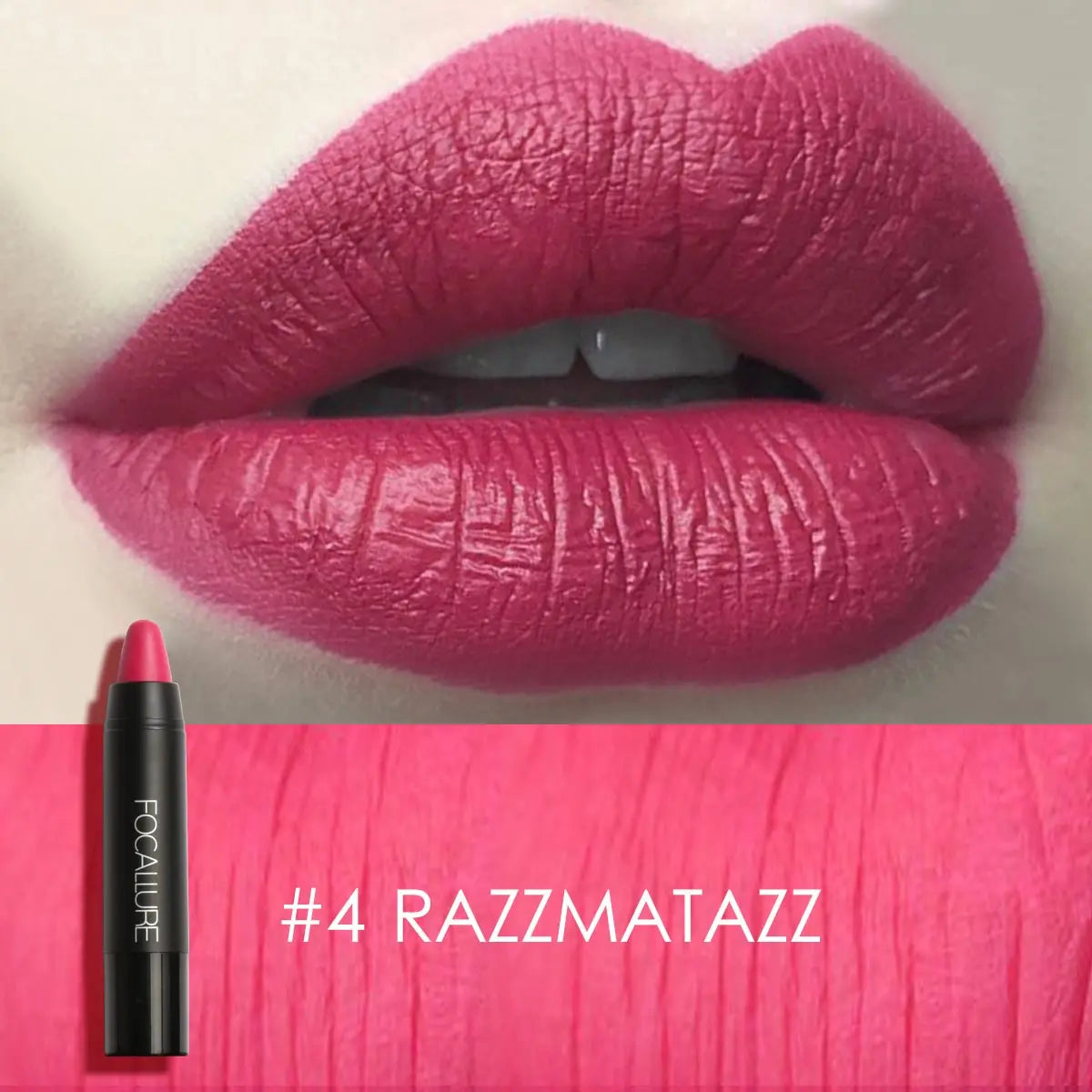 FOCALLURE Nude Velvet Matte Lipstick Waterproof Long-lasting Rendering Non-stick Sexy Lipbalm Lip Pencil Women Cosmetics Makeup