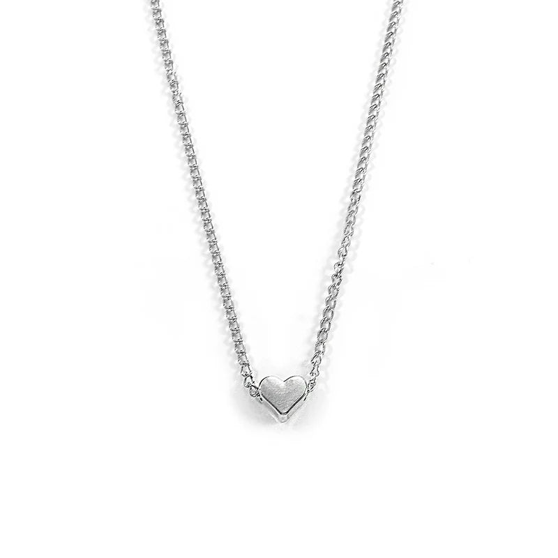Fashion Tiny Heart Choker Necklace for Women Short Chain Shape Pendant Collares Necklace Ethnic Bohemian Jewelry Kolye Gift