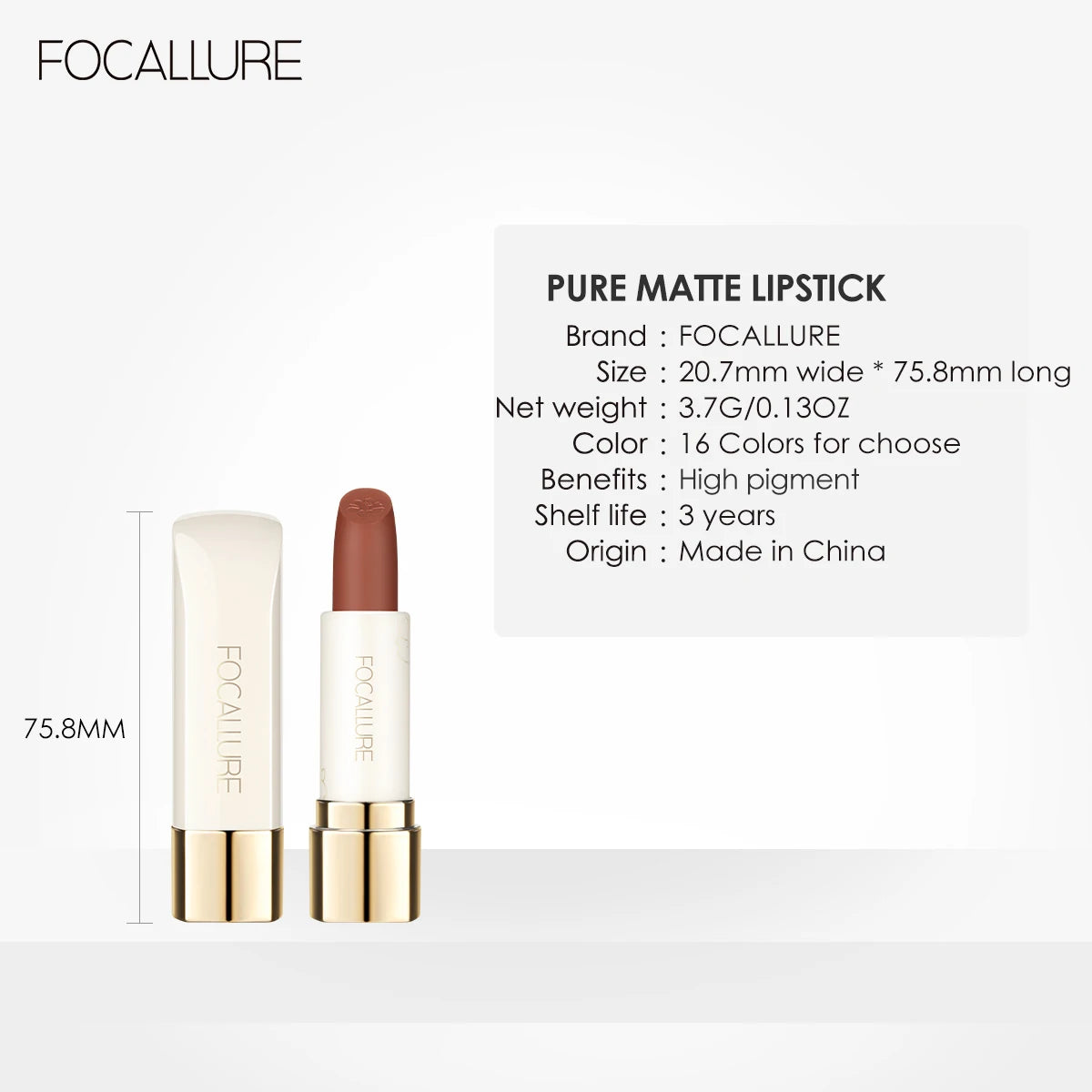 FOCALLURE Natural Matte Lipstick