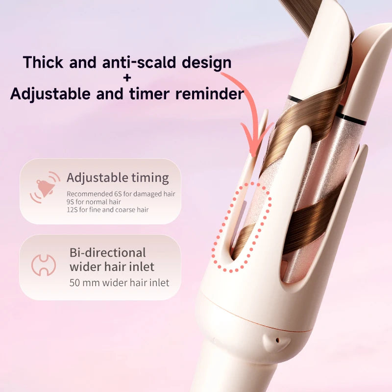 Automatic Hair Curler Auto Rotating Ceramic Hair Roller 40mm Big waver Professional Curling Iron
