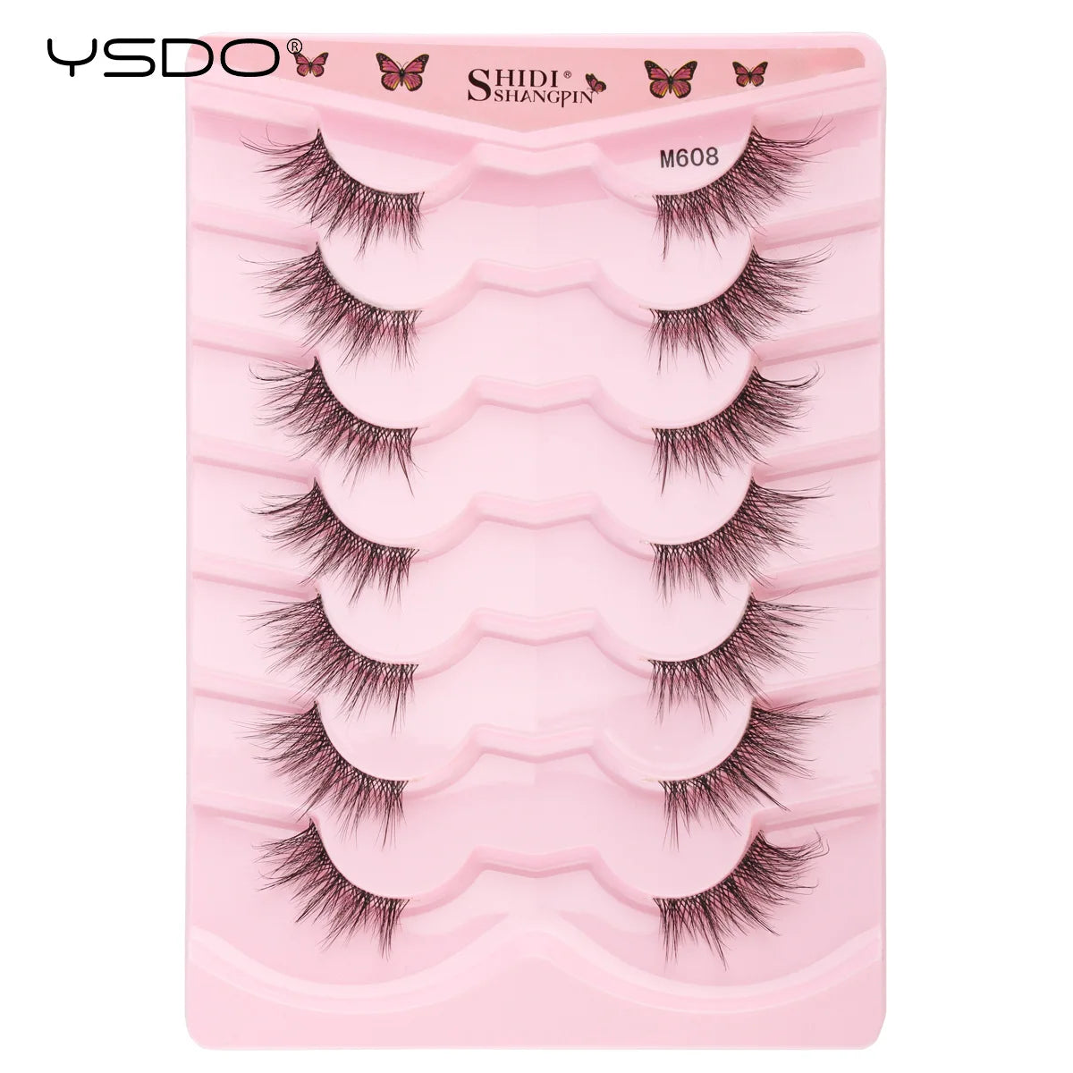 YSDO Half Lashes 5/7/10 Pairs Half False Eyelashes Soft Natural Cat Eye Lashes Makeup 3D Mink Eyelash Extension Fluffy Faux Cils