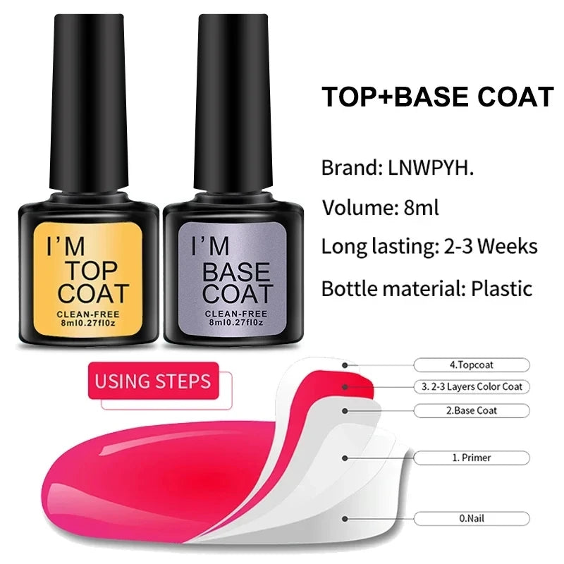 LNWPYH Nail Extension Gel Set With Manicure Machine And Nail Dryer Soak Off Nail Gel Polish Kit Professional Manicure Tools Kit