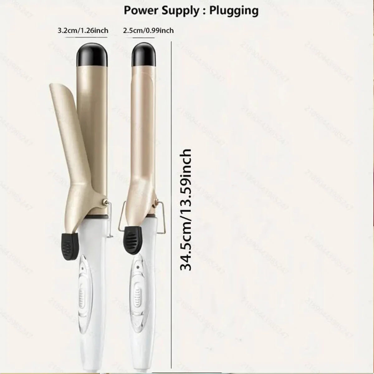 Rotating curling iron, automatic curling iron, quick heating iron suitable for medium and long hair