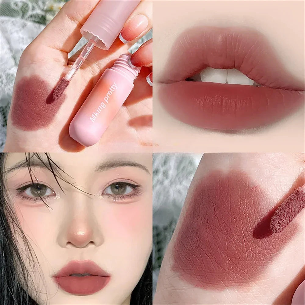Peach Pink Matte Velvet Liquid Lipstick Waterproof