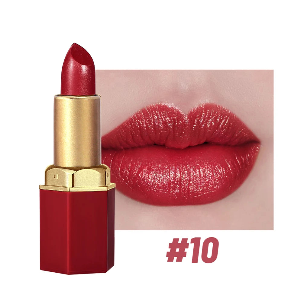 6 Colors Gold Bar Tube Lipstick