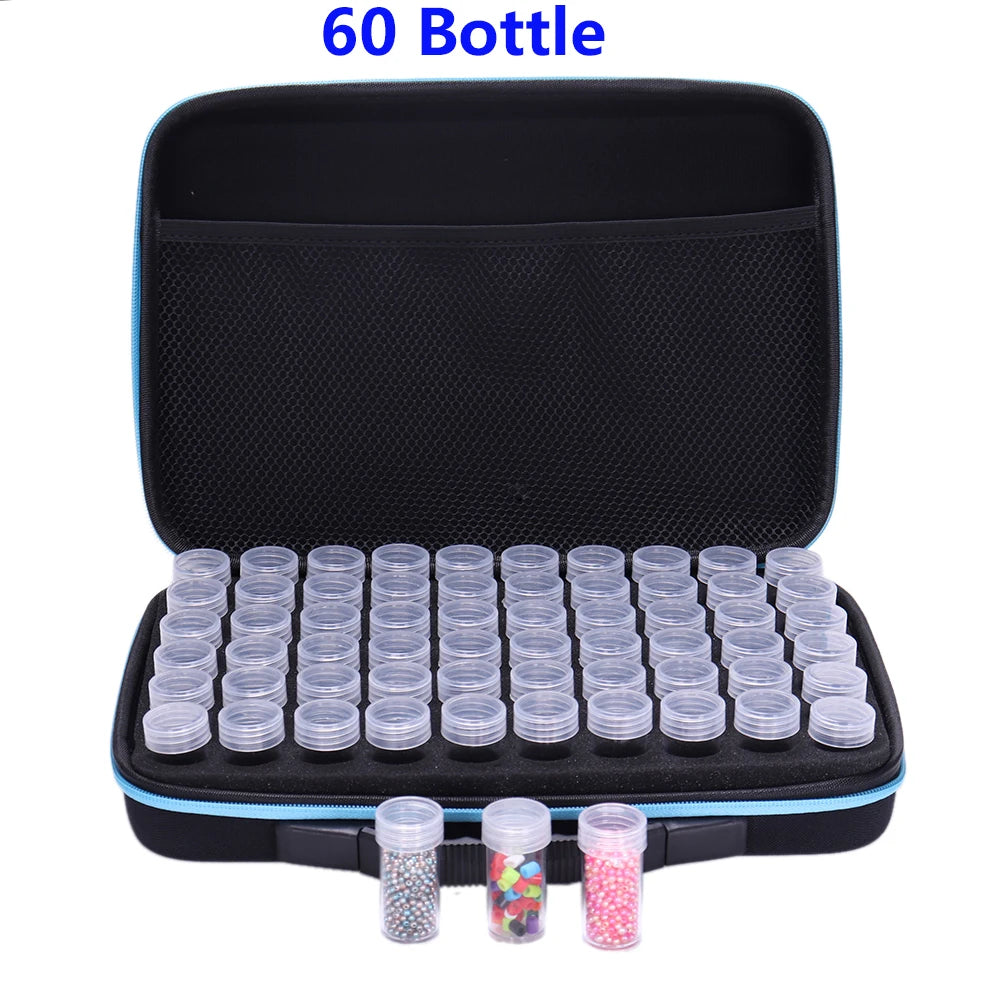 Diamond Painting Storage Containers 60 Slots Accessories and Tools DIY Art Craft Jewelry Beads Rhinestones Organizer Box