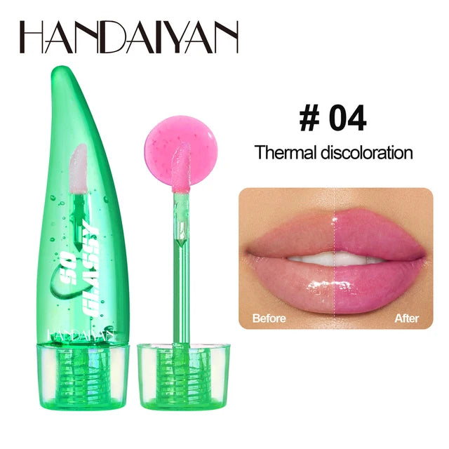 Aloe Vera Magic Lip Balm Color Change Natural Moisture Lipstick Temperature Nutritious Safe Ingredients Care Makeup Lips