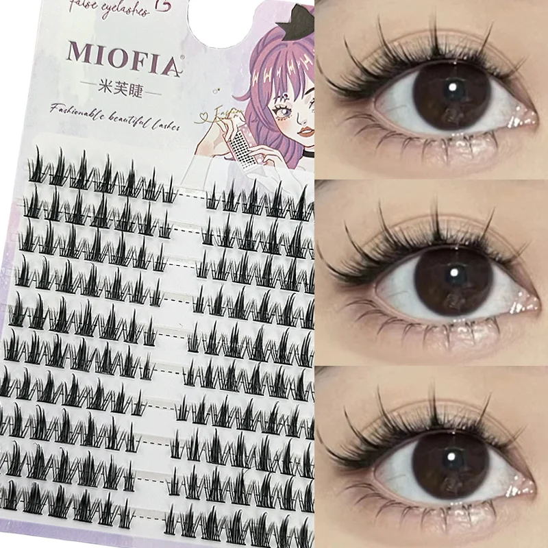 1/box 120 Bundles Mink False Eyelashes Natural Russian 3D leas Individual Eyelash extension cluster makeup tool wholesale lashes