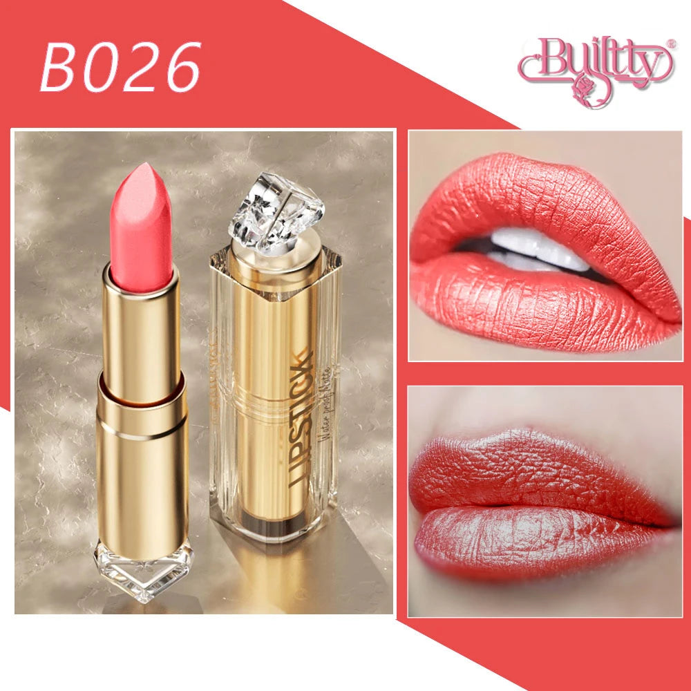 Korea Matte Glitter Lipstick Pink