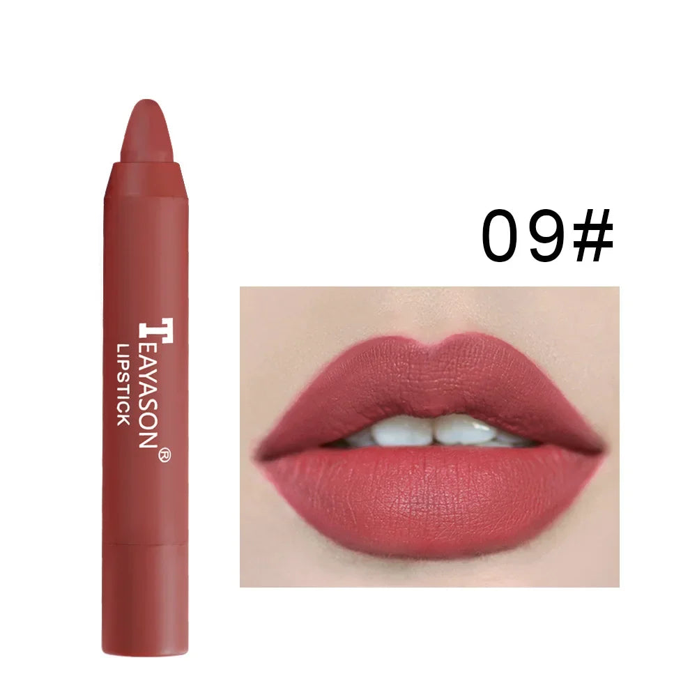 Velvet Matte Lipsticks Pencil Waterproof Long Lasting Sexy Red Lip Stick on-Stick Cup Makeup Lip Tint Pen Cosmetic