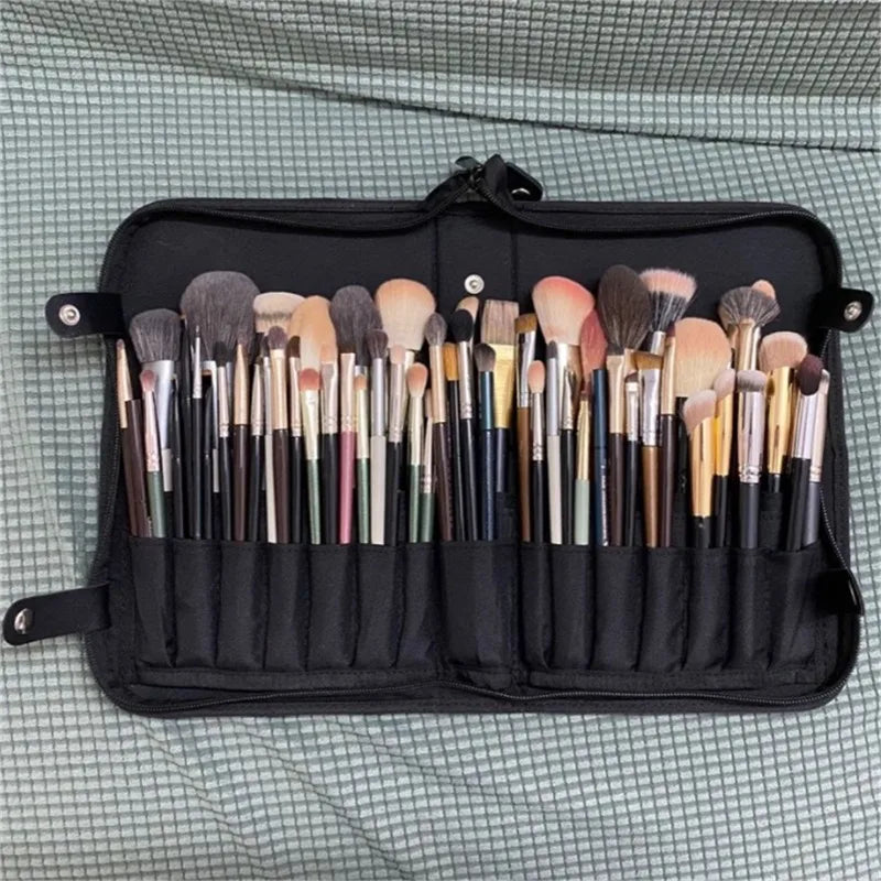 Women Foldable Makeup Brush Bag Organizer Female Travel Cosmetic Toiletry Case for Beauty Tools Wash Accessories Pouch