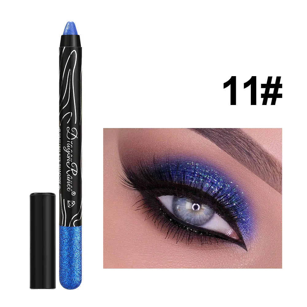 1Pc Metallic Purple Eyeshadow Pencil Glitter Silkworm Liner Pen Highlighter