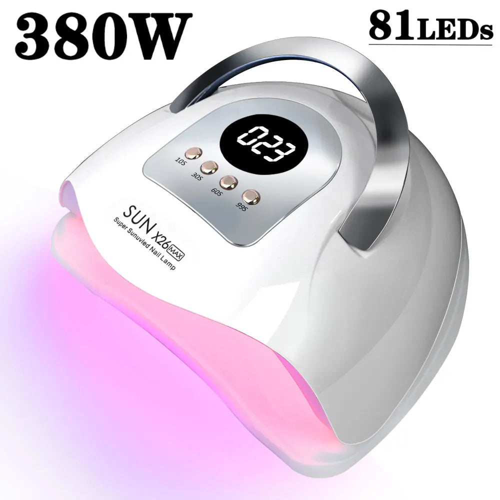 Professional Nail Dryer UV LED Lamp for Nails Gel Polish Dryer Light 81 LEDs Nail Art Accessories Curing Gel Toe Nails