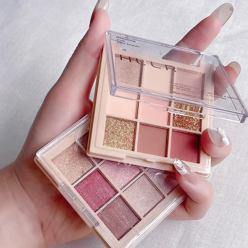 Waterproof Shimmering Matt Eyeshadow Palette Glitter Pearlescent Long Lasting Eye Shadow