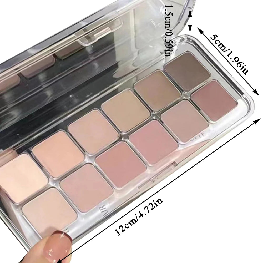 Low Saturation Eyeshadow Palette Korean Tea Apricot Eye Makeup Palette