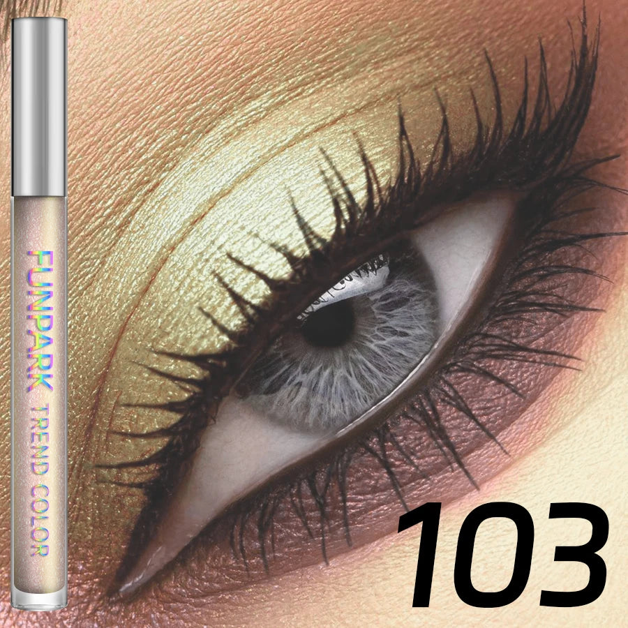 Colorful Liquid Eyeshadow Pink Green Black Diamond Shiny Eye Liner Pen Glitter Eyeshadow Palette