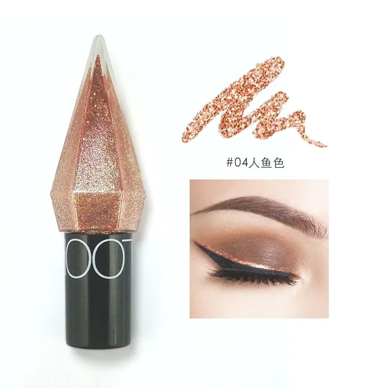 Diamond Glitter Sequins Eyeliners Eye Shadow Shiny Eye Liners Eyeshadow Waterproof Makeup Beauty