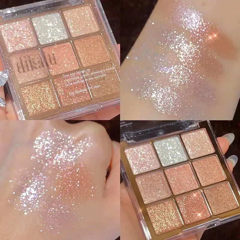 Eye Shadow Palette Charming Pearly Eyeshadow Makeup Nude Long Lasting Shimmer