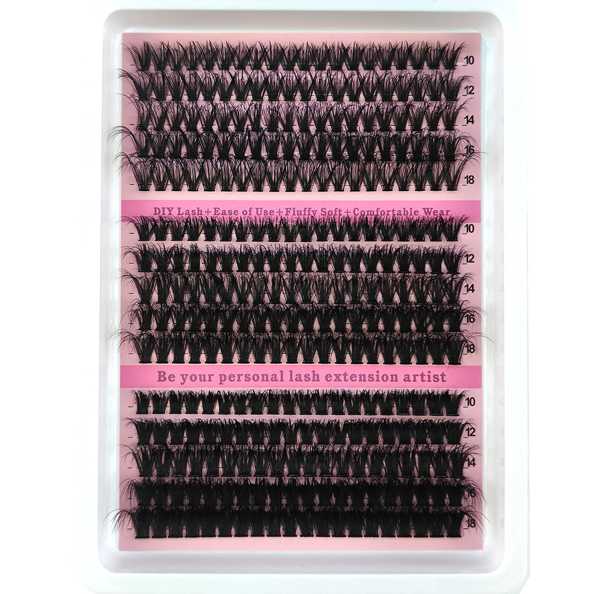 290/300Pcs 5D Fluffy Thick Eyelash Clusters D/DD Curl Wispy Individual Lashes 60+80+100 Mix Eyelash Extensions False Eyelashes