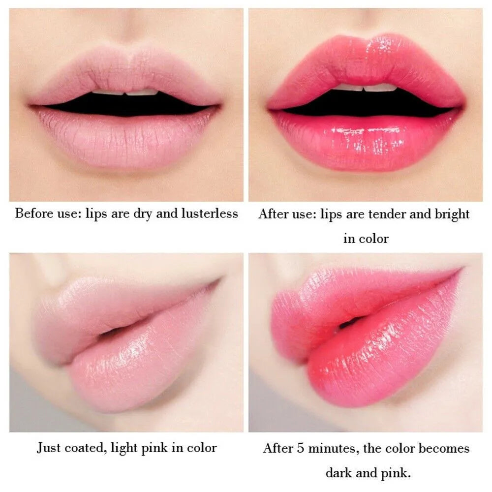 Aloe Vera Magic Lip Balm Color Change Natural Moisture Lipstick Temperature Nutritious Safe Ingredients Care Makeup Lips