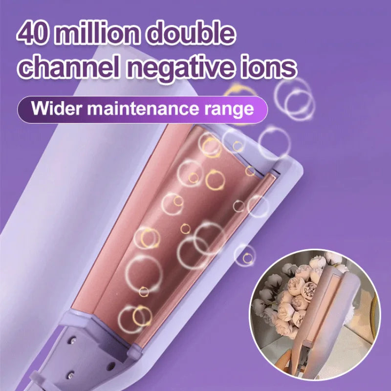 French egg roll curling iron wavy wool curling splint negative ion water ripple large curl