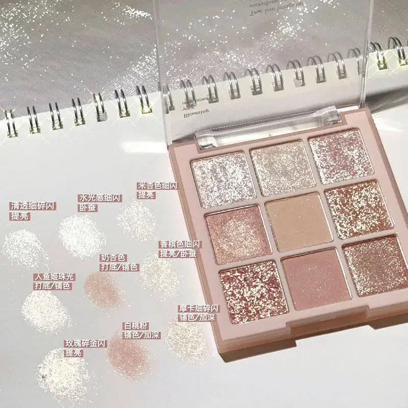 Eye Shadow Palette Charming Pearly Eyeshadow Makeup Nude Long Lasting Shimmer