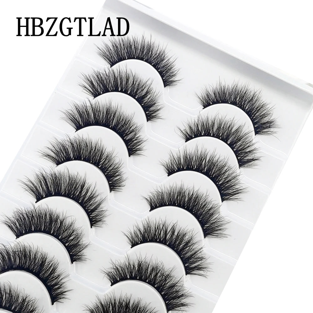 10 Pairs Natural Long False Eyelashes Fake Lashes Makeup 3d Mink Lashes Extension Short Eyelash Mink Eyelashes for Beauty