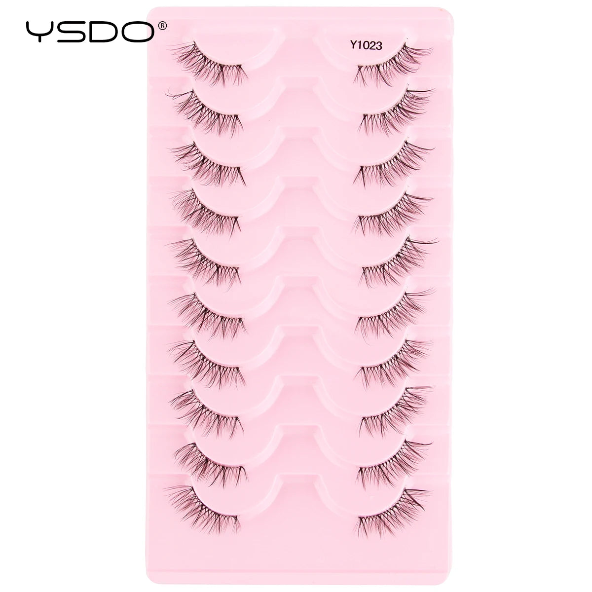 YSDO Half Lashes 5/7/10 Pairs Half False Eyelashes Soft Natural Cat Eye Lashes Makeup 3D Mink Eyelash Extension Fluffy Faux Cils