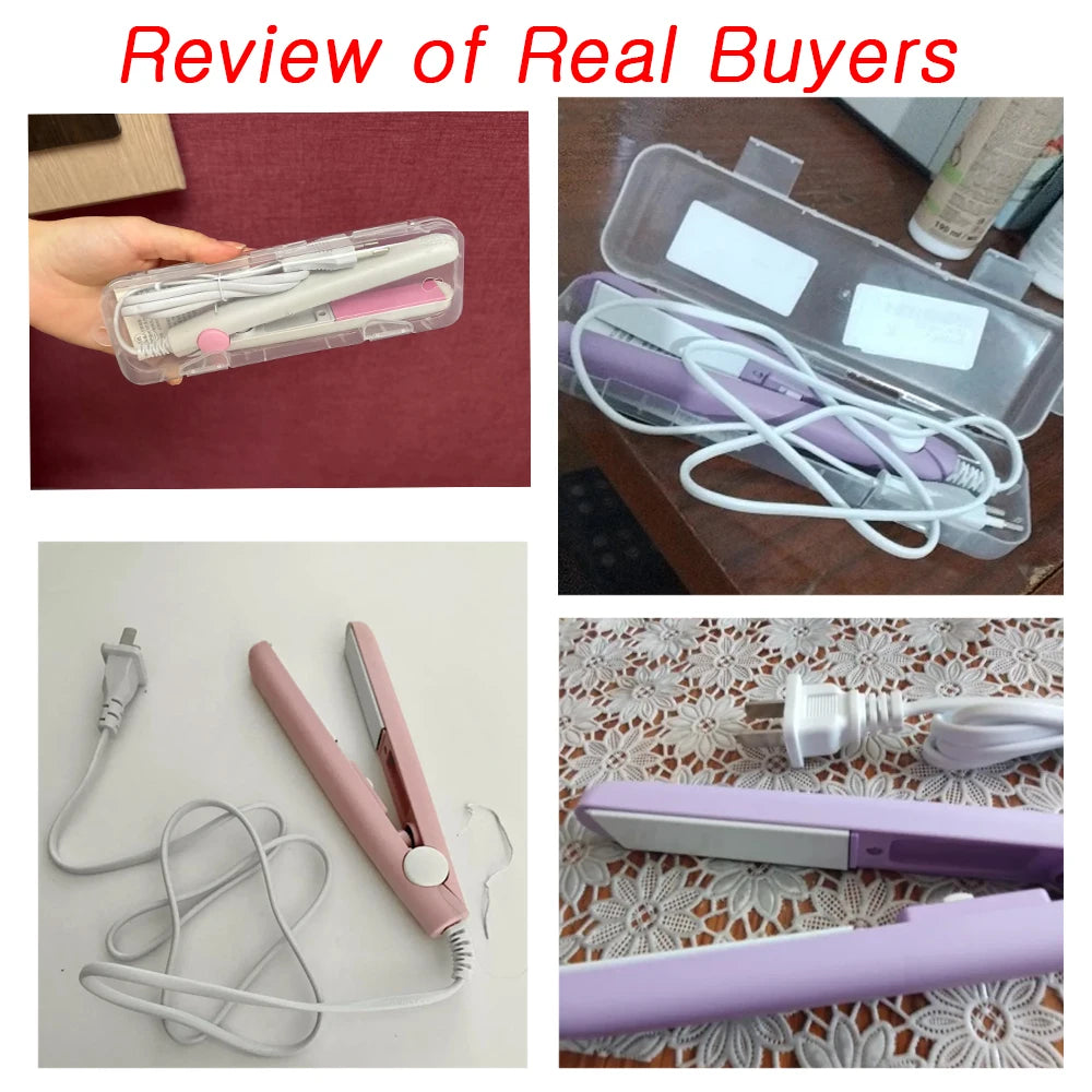 Mini Hair Straightener Flat Iron Hair Curler For Men Women Short Hair