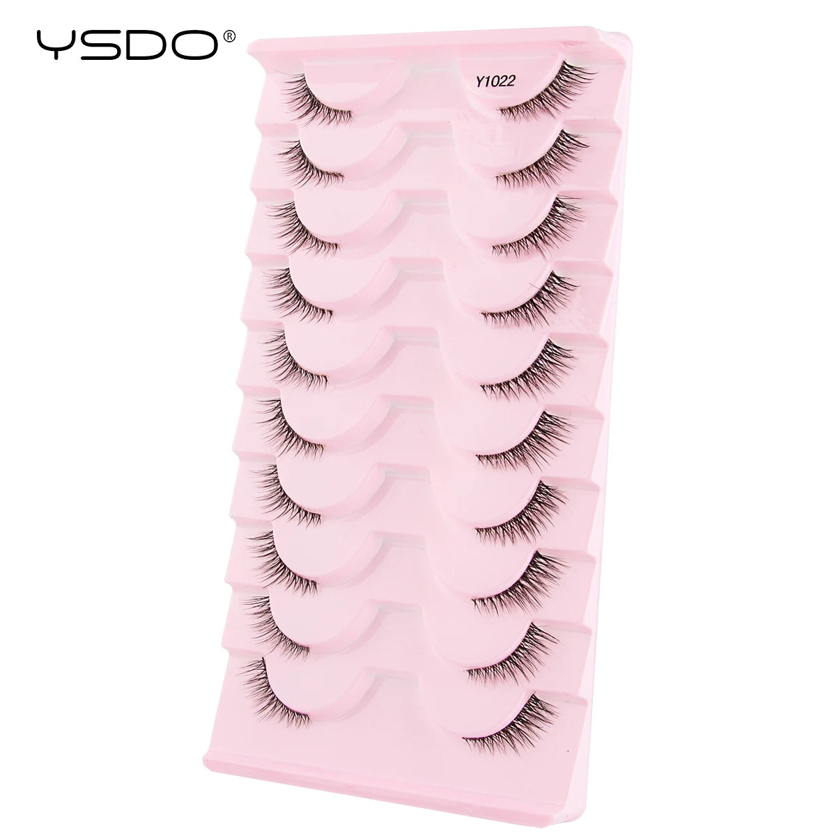 YSDO Half Lashes 5/7/10 Pairs Half False Eyelashes Soft Natural Cat Eye Lashes Makeup 3D Mink Eyelash Extension Fluffy Faux Cils