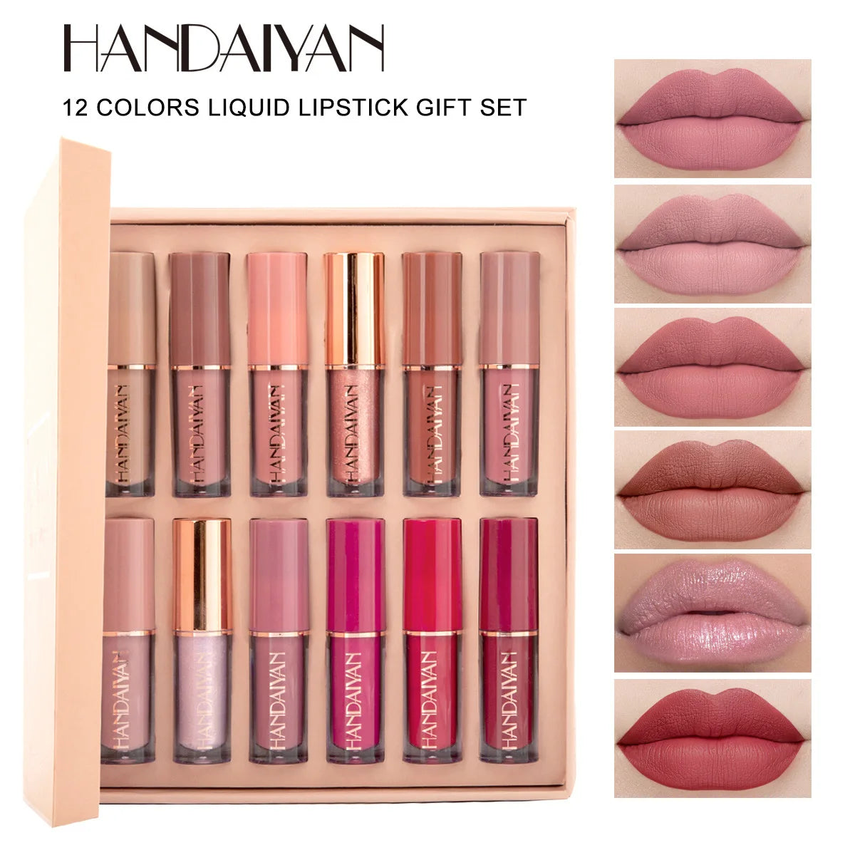 Liquid Velvet Matte Lip Gloss Red Lipstick Nude Makeup Women Long Lasting Waterproof Beauty Cosmetics
