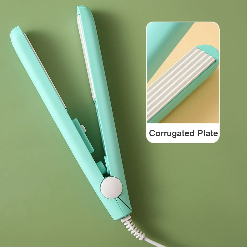 Fluffy Splint Flat Iron Curling Corrugated Plate Pro Electric Hair Crimper For All Hair Lengths