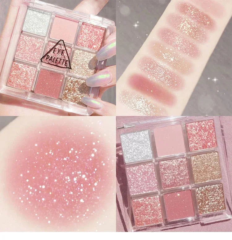 Palette Matte Shimmer Glitter Eye Shadow Beauty Cosmetics Tools Eyeshadow