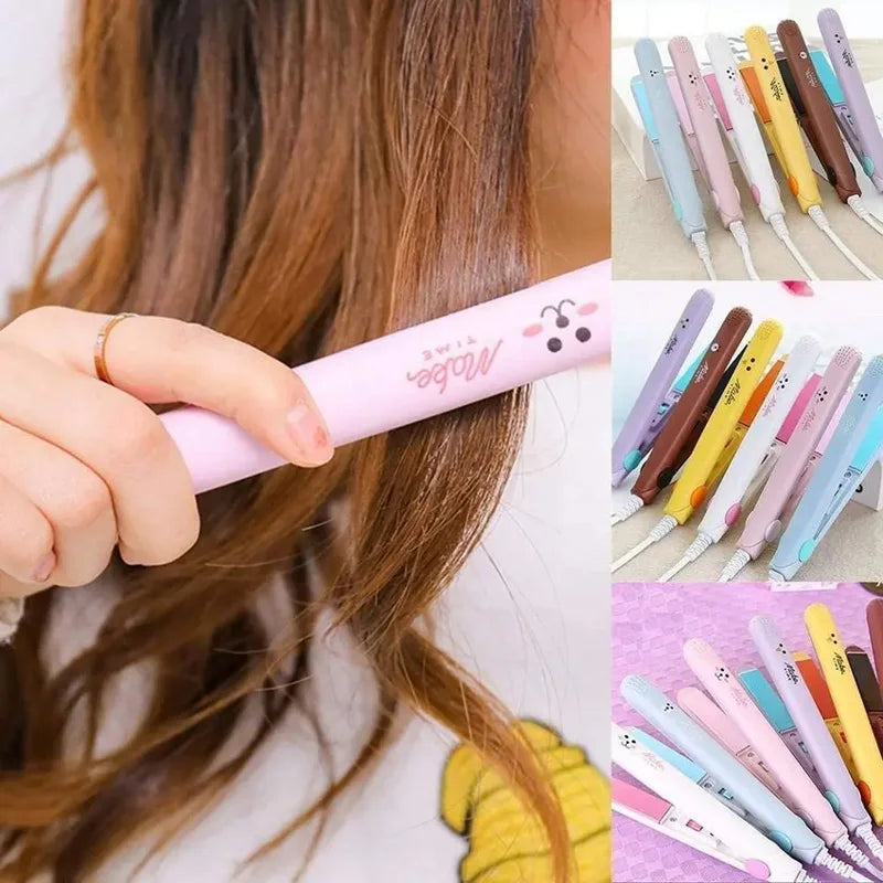 Curling Iron Ceramic Straightening Styling Tools Curler Flat Iron Mini Hair