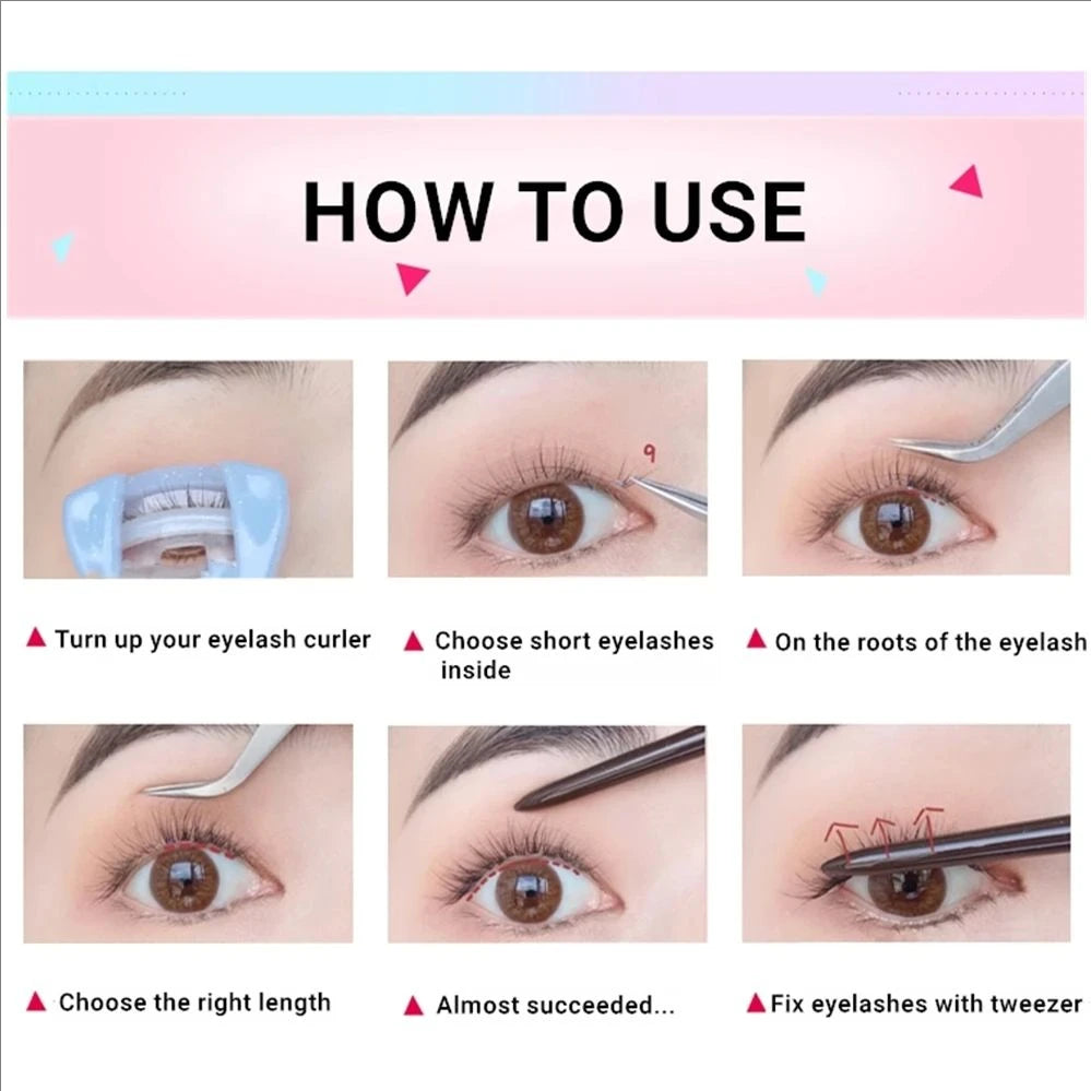 Rows Eyelashes Extension Personal Eyelash Professional Makeup Individual Cluster Grafting Wholesale False Eyelashes