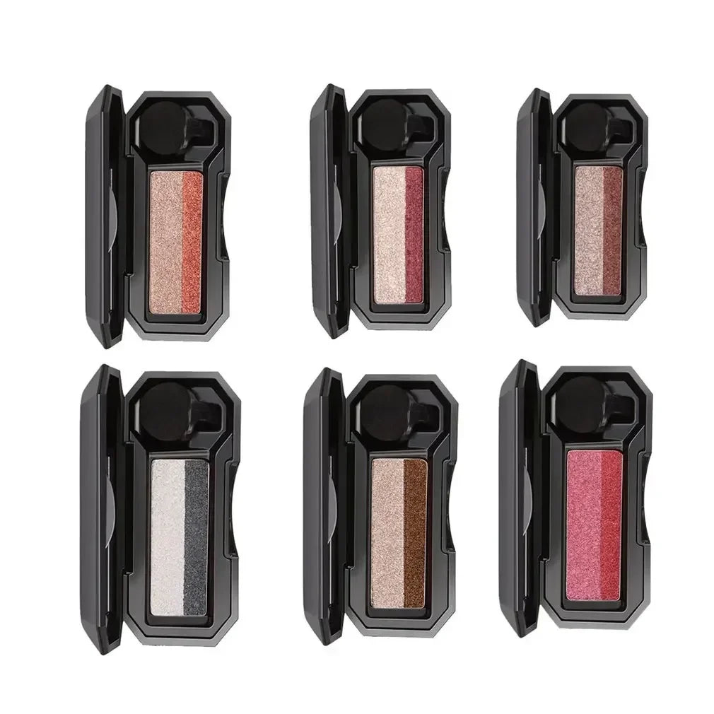 Double Color Lazy Eyeshadow with Mirror Small Mushroom Head Eye Shadow Brush