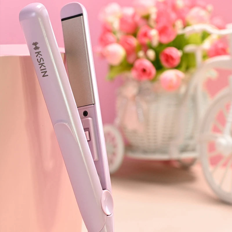 KSKIN Mini Flat Iron Multi styler Hair Styling Hair Wand Curler Set New Trending Professional Mini Flat Iron