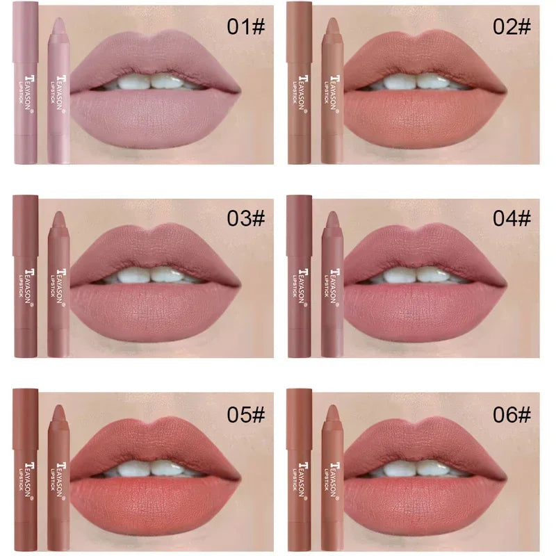 Velvet Matte Lipstick Pencil Waterproof Long Lasting