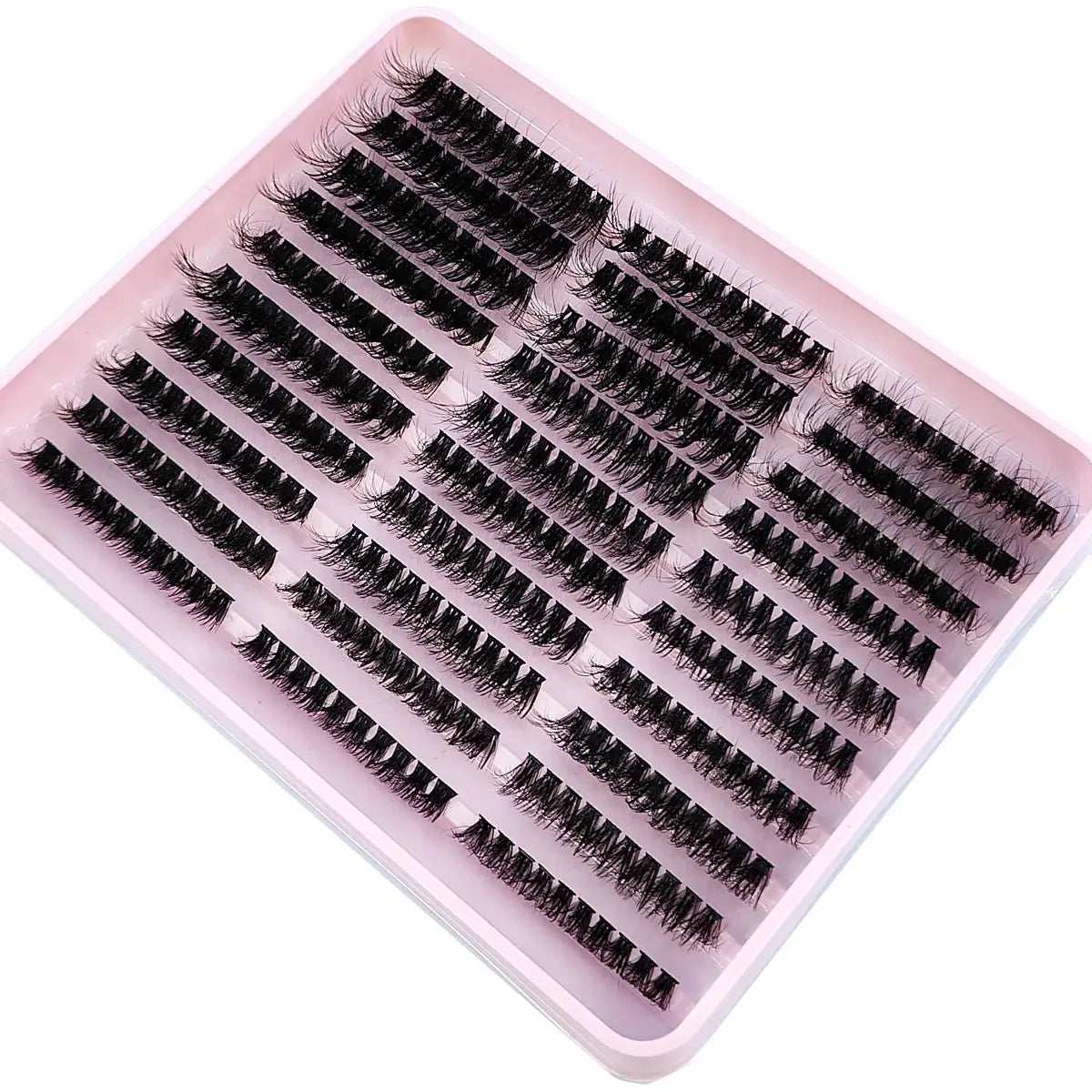 290/300Pcs 5D Fluffy Thick Eyelash Clusters D/DD Curl Wispy Individual Lashes 60+80+100 Mix Eyelash Extensions False Eyelashes