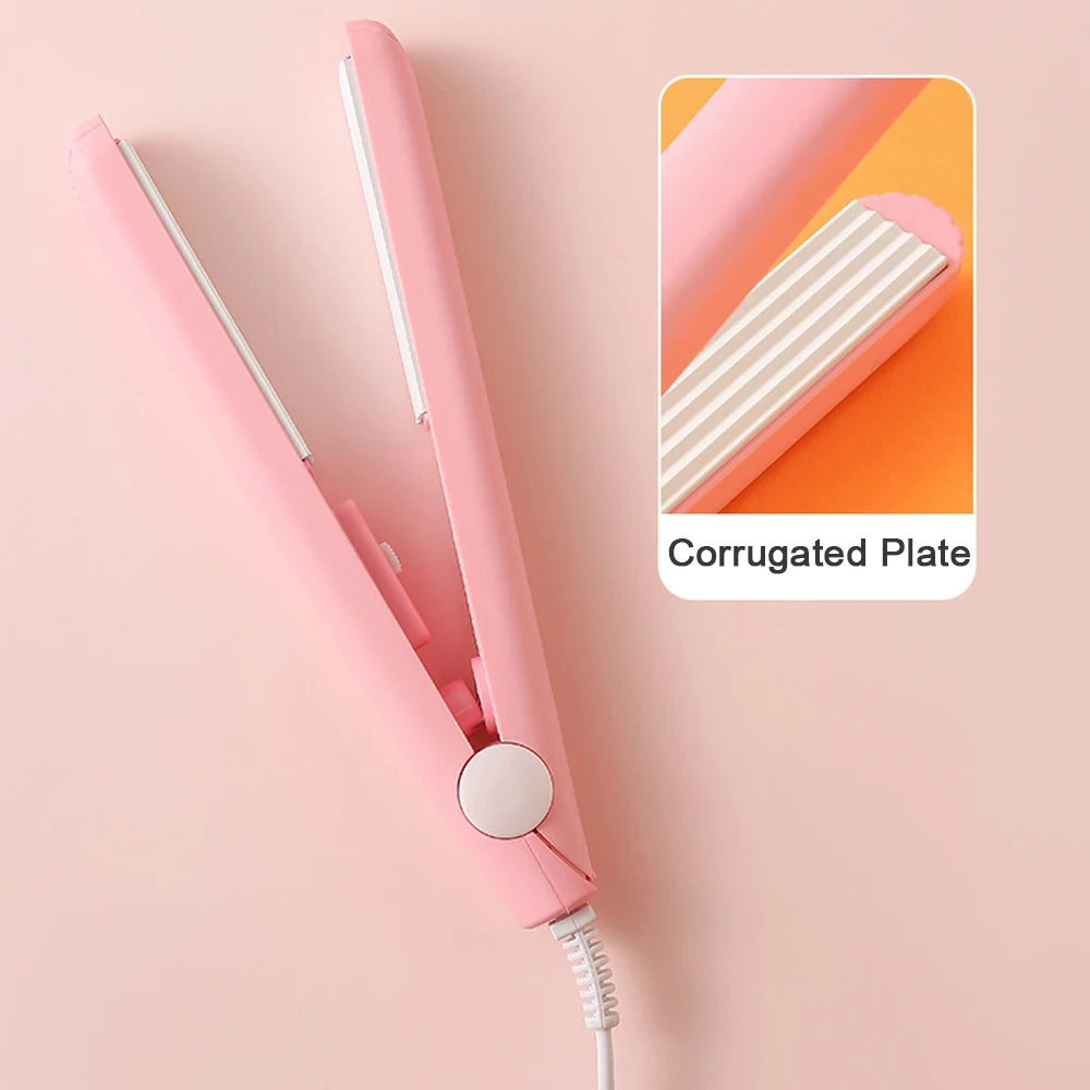 Fluffy Splint Flat Iron Curling Corrugated Plate Pro Electric Hair Crimper For All Hair Lengths