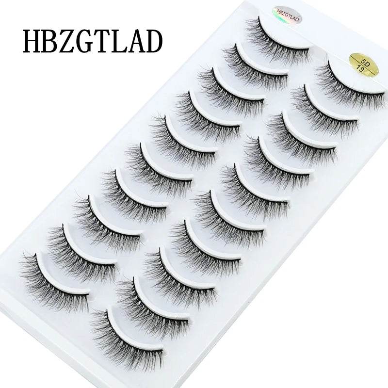 10 Pairs Natural Long False Eyelashes Fake Lashes Makeup 3d Mink Lashes Extension Short Eyelash Mink Eyelashes for Beauty