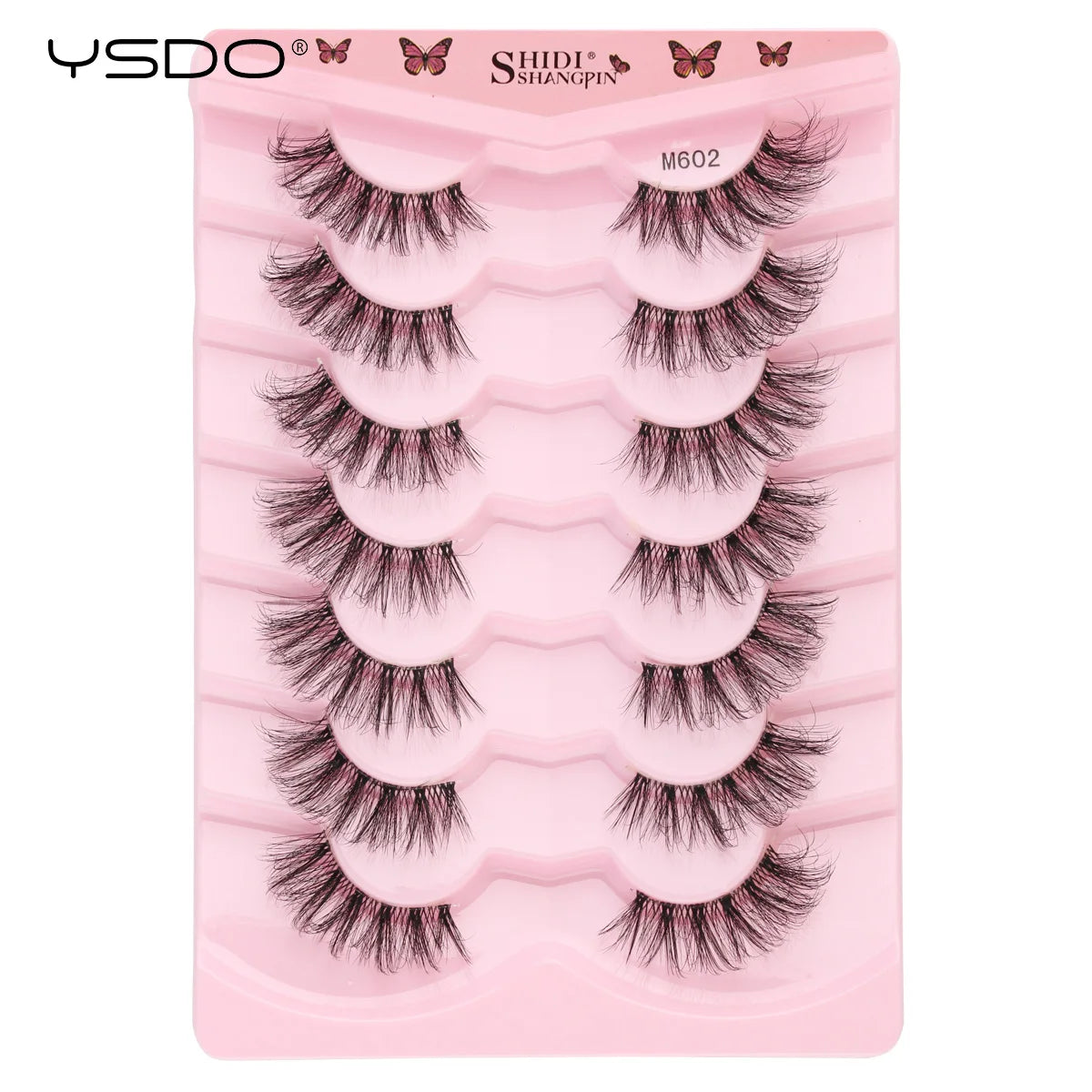 YSDO Half Lashes 5/7/10 Pairs Half False Eyelashes Soft Natural Cat Eye Lashes Makeup 3D Mink Eyelash Extension Fluffy Faux Cils