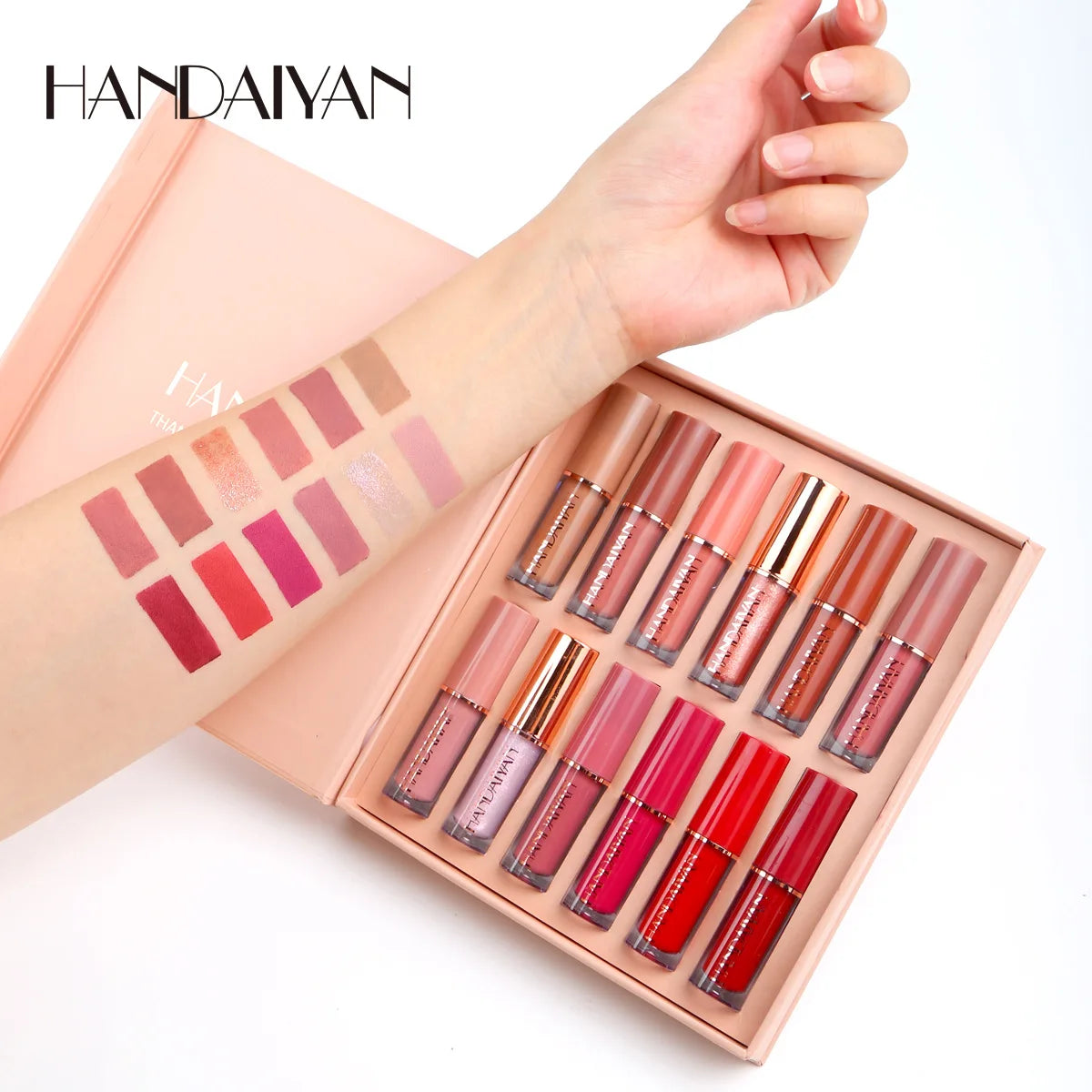 Liquid Velvet Matte Lip Gloss Red Lipstick Nude Makeup Women Long Lasting Waterproof Beauty Cosmetics