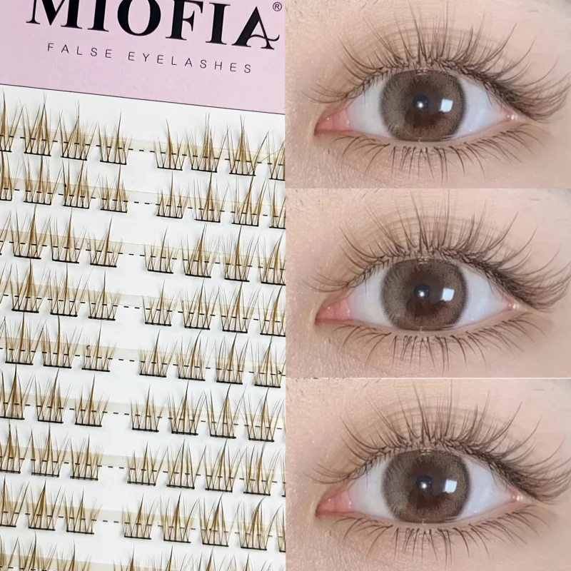 1/box 120 Bundles Mink False Eyelashes Natural Russian 3D leas Individual Eyelash extension cluster makeup tool wholesale lashes