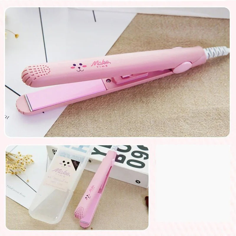 Curling Iron Ceramic Straightening Styling Tools Curler Flat Iron Mini Hair