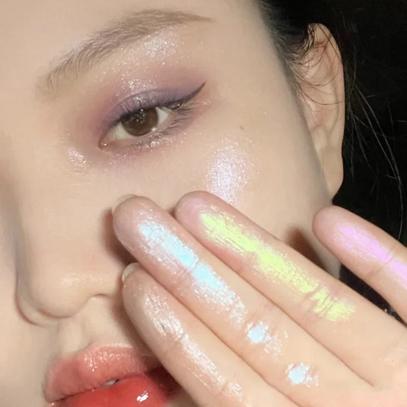 Diamond Glitter Monochrome Eyeshadow Palette Discoloration Eyeshadow Highlighter Sequins Waterproof