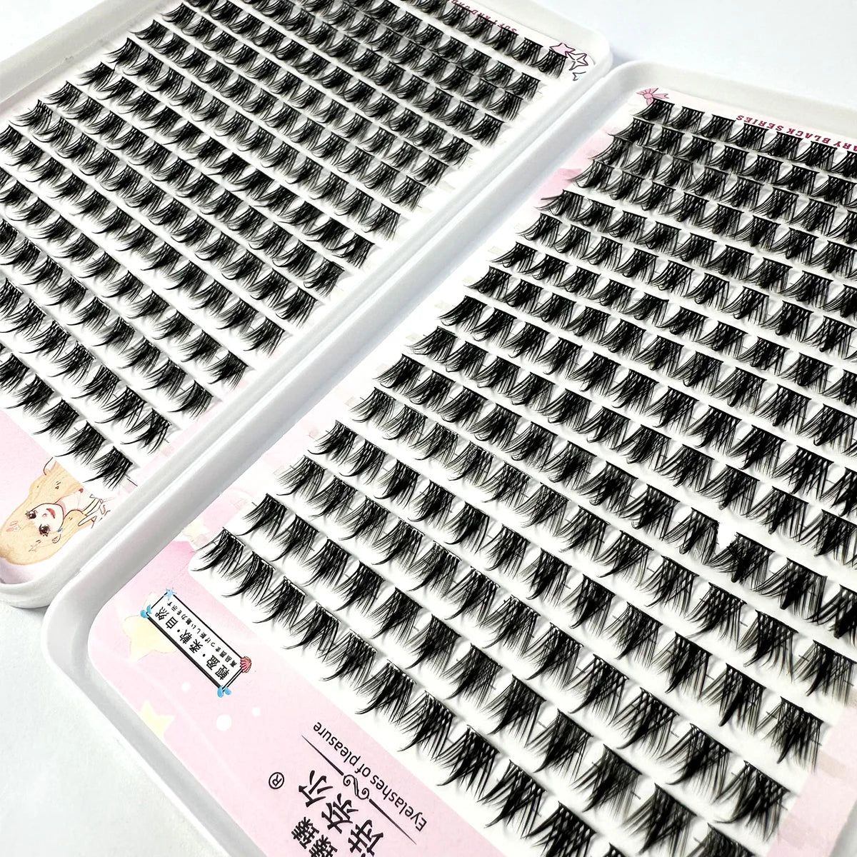 False Eyelashes Mix 32 Rows High-capacity Natural DIY Extension Supplies Lashes Cluster Multi Style Fusion Professional Makeup