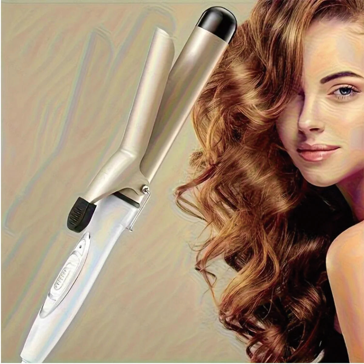 Rotating curling iron, automatic curling iron, quick heating iron suitable for medium and long hair